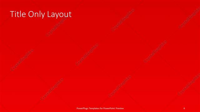 Title Only presentation slide layout