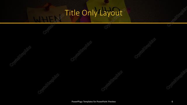 Title Only presentation slide layout