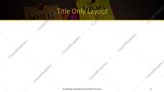 Title Only presentation slide layout