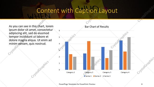 Content with Caption presentation slide layout