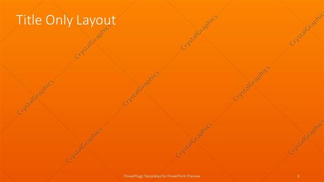 Title Only presentation slide layout