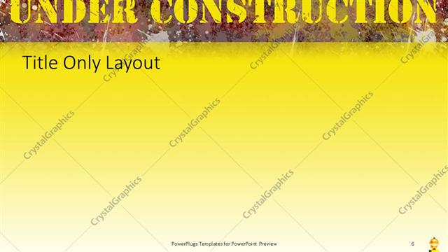 Title Only presentation slide layout