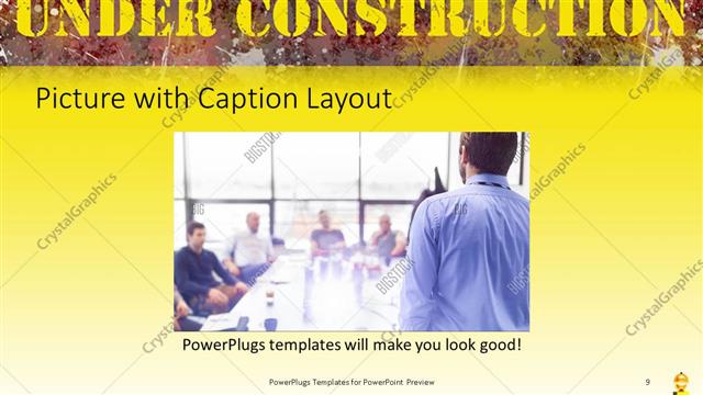 Picture with Caption presentation slide layout