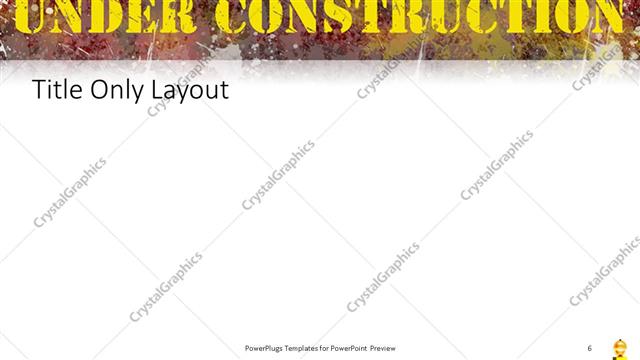 Title Only presentation slide layout