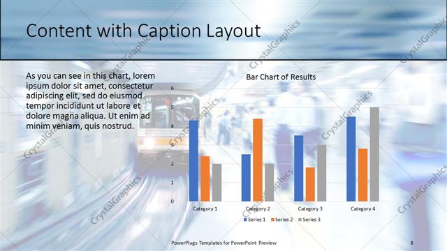 Content with Caption presentation slide layout