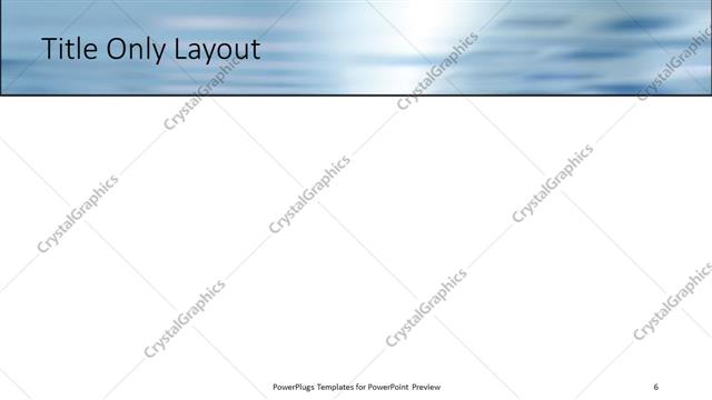 Title Only presentation slide layout