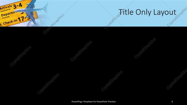 Title Only presentation slide layout