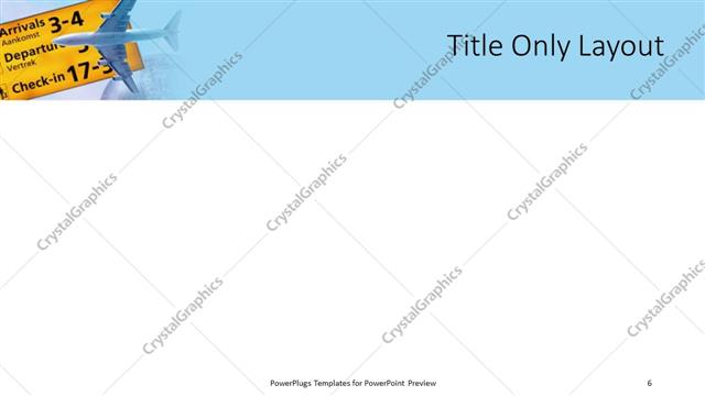 Title Only presentation slide layout
