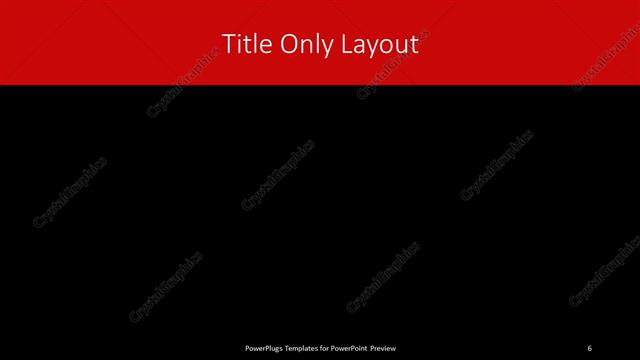 Title Only presentation slide layout