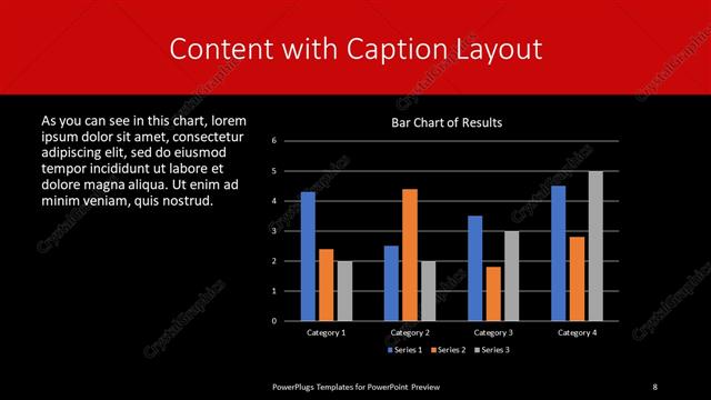 Content with Caption presentation slide layout