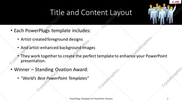 Title and Content presentation slide layout