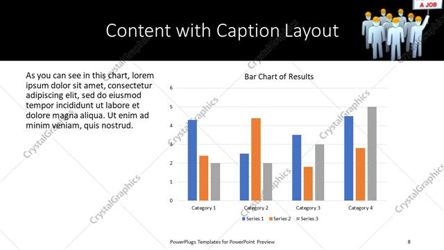 Content with Caption presentation slide layout