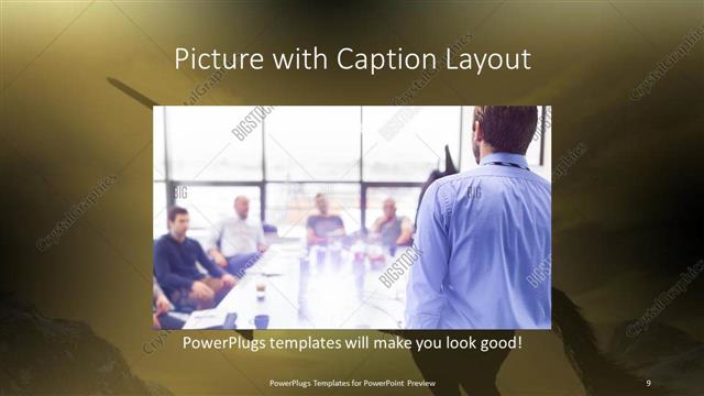 Picture with Caption presentation slide layout