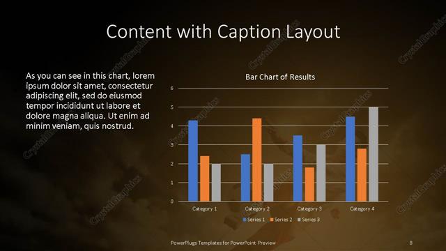 Content with Caption presentation slide layout