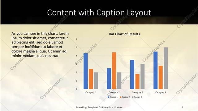 Content with Caption presentation slide layout