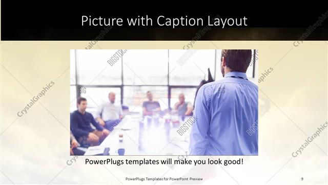 Picture with Caption presentation slide layout