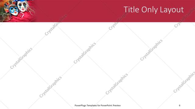 Title Only presentation slide layout
