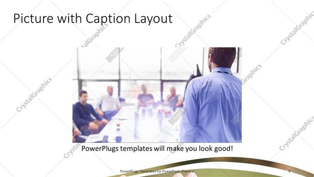 Picture with Caption presentation slide layout
