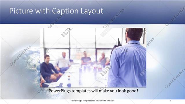 Picture with Caption presentation slide layout