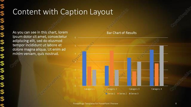 Content with Caption presentation slide layout