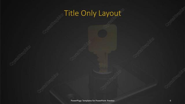 Title Only presentation slide layout