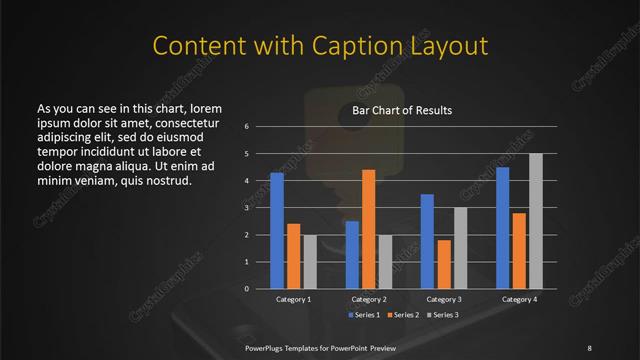 Content with Caption presentation slide layout