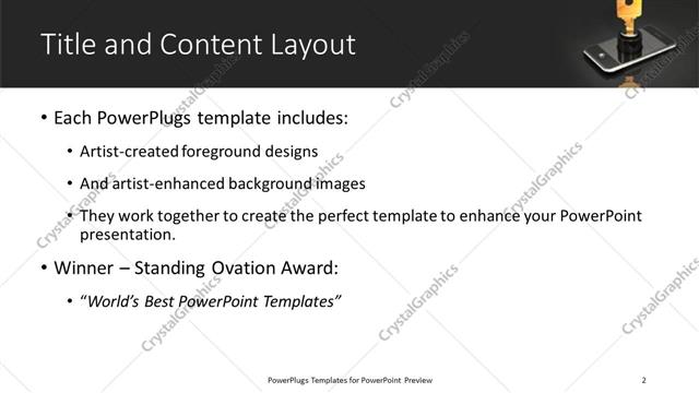 Title and Content presentation slide layout