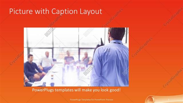 Picture with Caption presentation slide layout