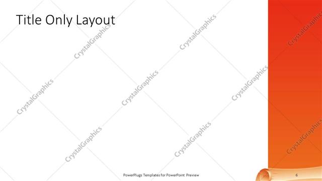 Title Only presentation slide layout