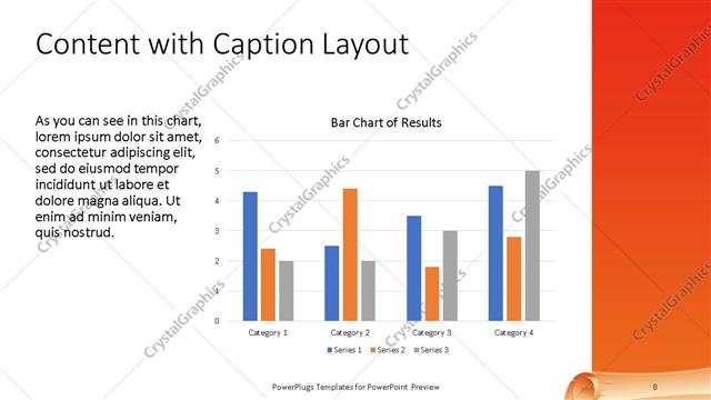 Content with Caption presentation slide layout