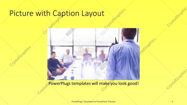 Picture with Caption presentation slide layout