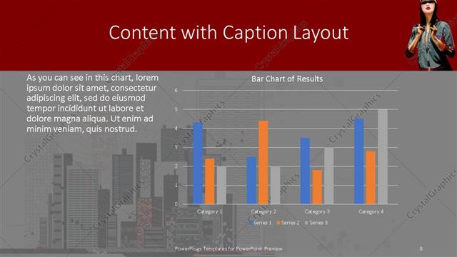 Content with Caption presentation slide layout