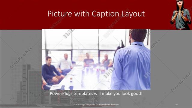 Picture with Caption presentation slide layout
