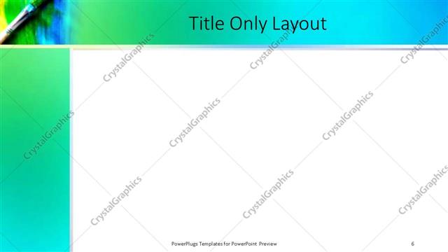 Title Only presentation slide layout