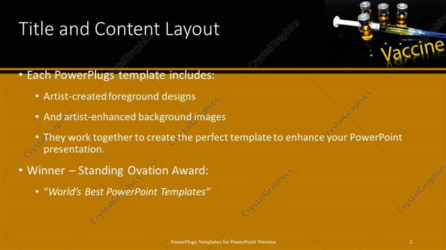 Title and Content presentation slide layout