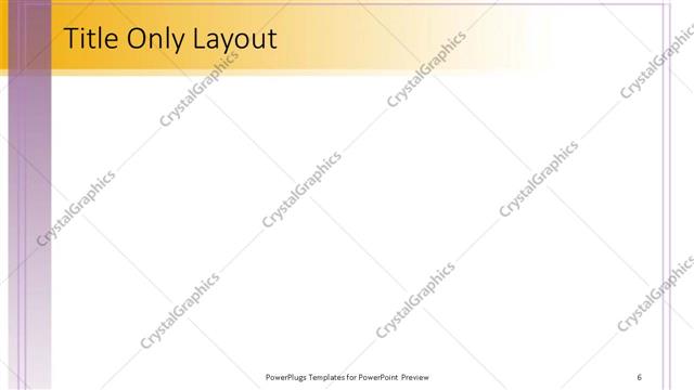 Title Only presentation slide layout