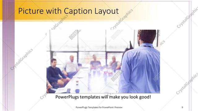 Picture with Caption presentation slide layout