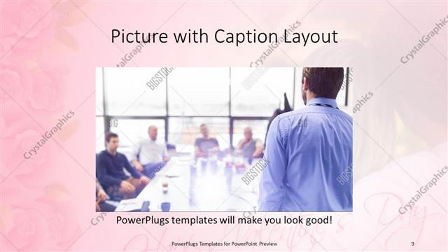 Picture with Caption presentation slide layout