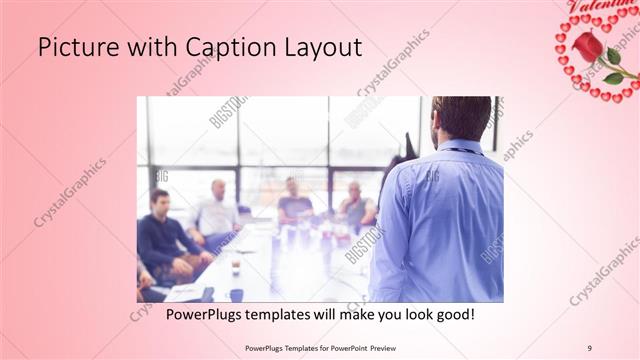 Picture with Caption presentation slide layout