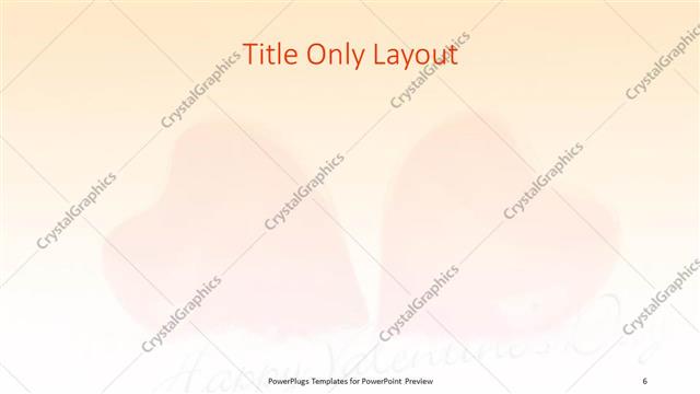 Title Only presentation slide layout
