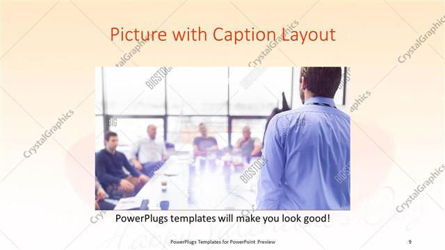 Picture with Caption presentation slide layout