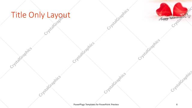 Title Only presentation slide layout