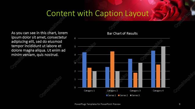 Content with Caption presentation slide layout