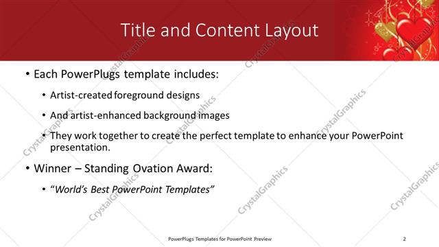 Title and Content presentation slide layout