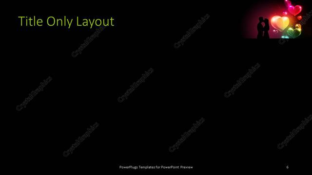 Title Only presentation slide layout