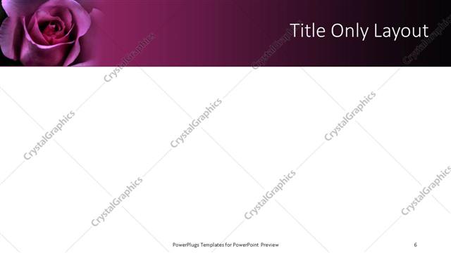 Title Only presentation slide layout