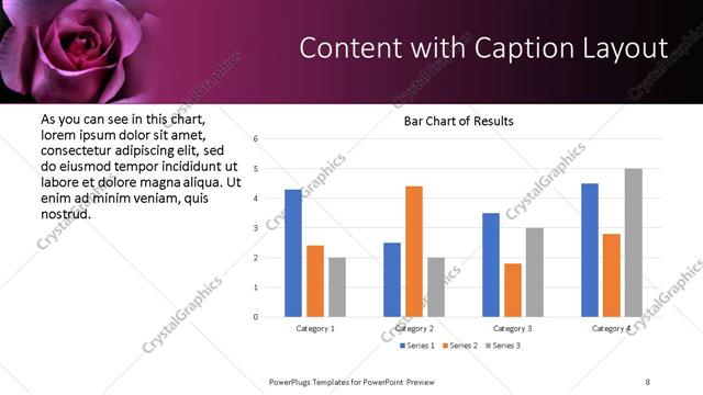 Content with Caption presentation slide layout
