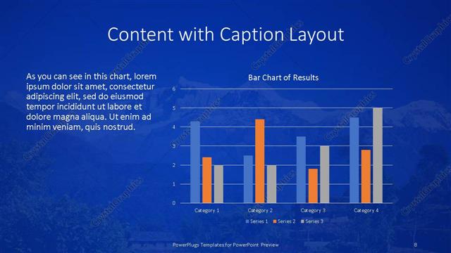 Content with Caption presentation slide layout