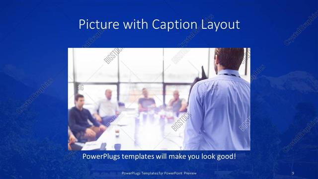 Picture with Caption presentation slide layout