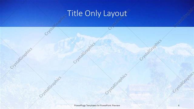 Title Only presentation slide layout